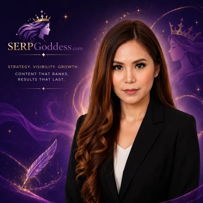 Geraldine Villariza Joins SERPGoddess | SEO & AI Content Expert